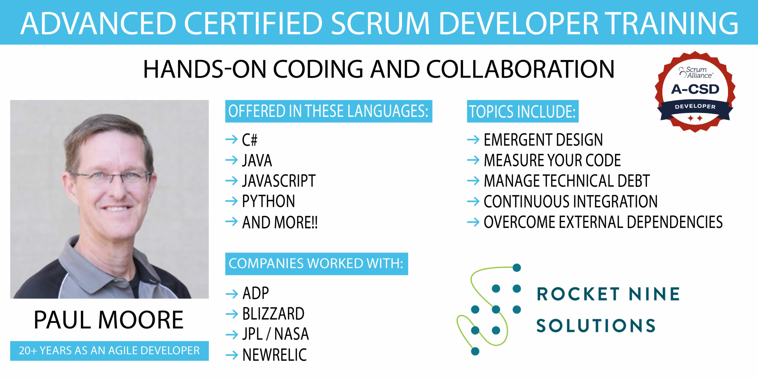 Scrum Alliance CAL-E, CAL-T, CAL-O Certification Badges