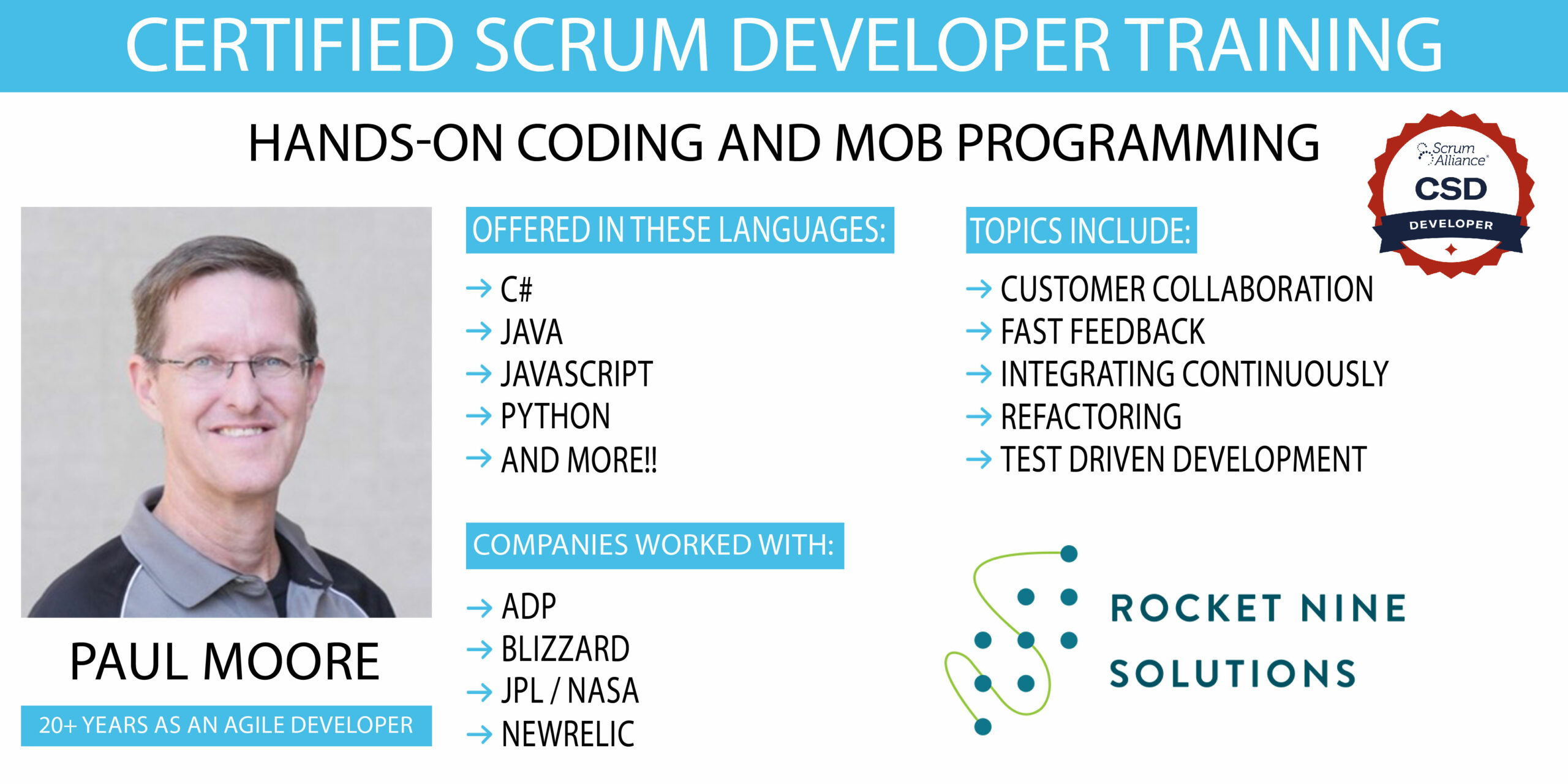 Scrum Alliance CAL-E, CAL-T, CAL-O Certification Badges